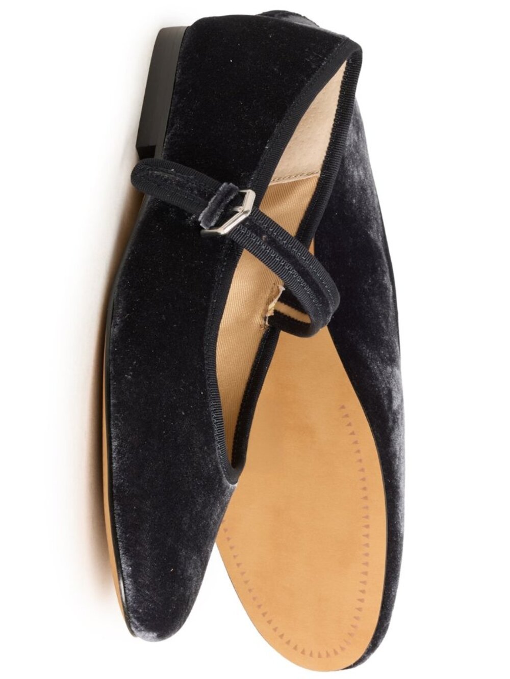 Dolce Vita Roslyn Mary Jane Flats - Dusty Blue Velvet - Picture 2 of 6